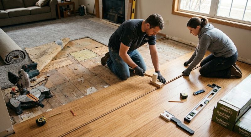 Bamboo Flooring Installation in Portland, ME