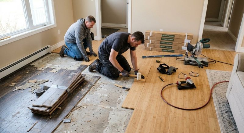 Bamboo Flooring Installation in Portland, ME