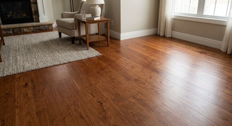 Cherry Floor Installation in Gray, ME