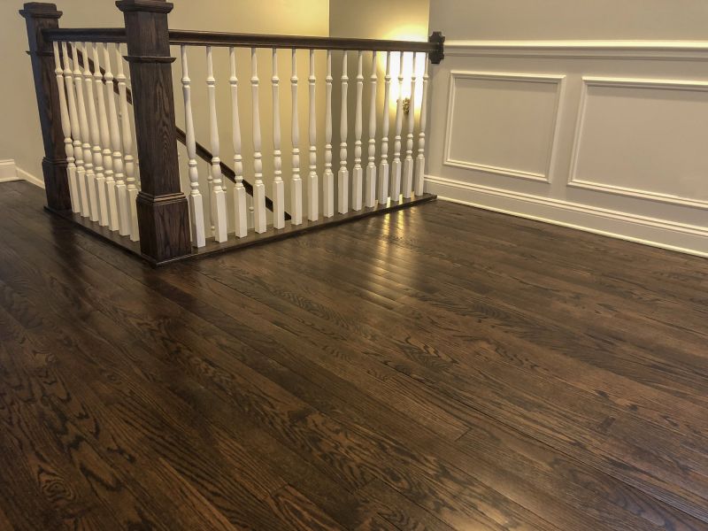 Dark Wood Floor Installation in Portland, ME