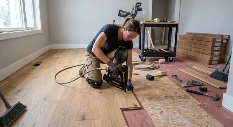 Hardwood Floor Installation in Falmouth, ME