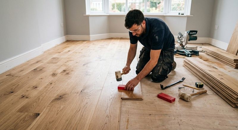 Hardwood Floor Installation in Poland, ME