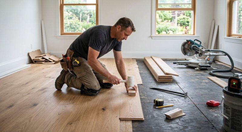 Hardwood Floor Installation in Saco, ME