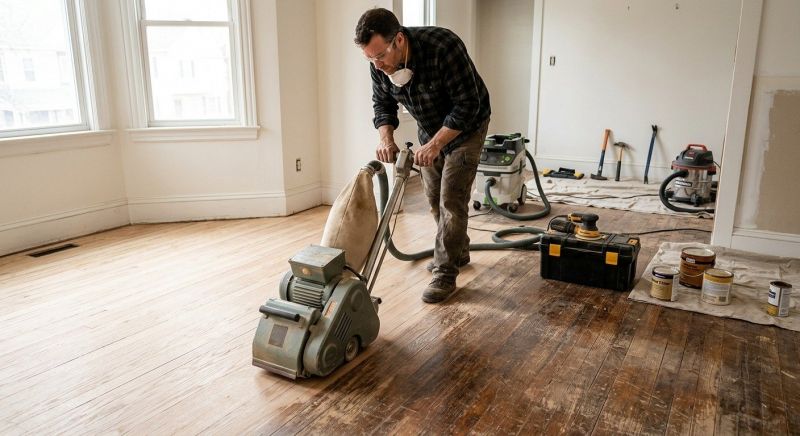 Hardwood Floor Renovation in Portland, ME