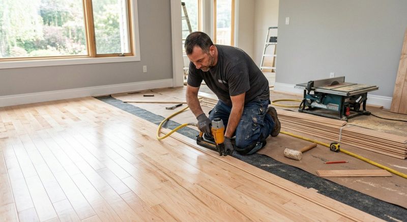Maple Flooring Installation in Limerick, ME