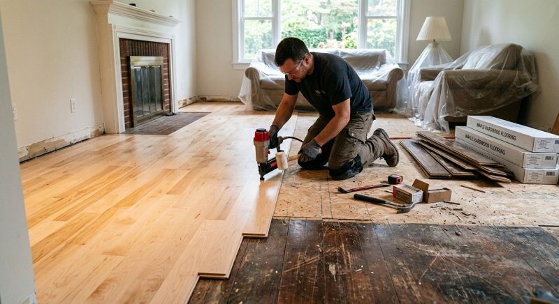 Maple Flooring Installation in Limerick, ME