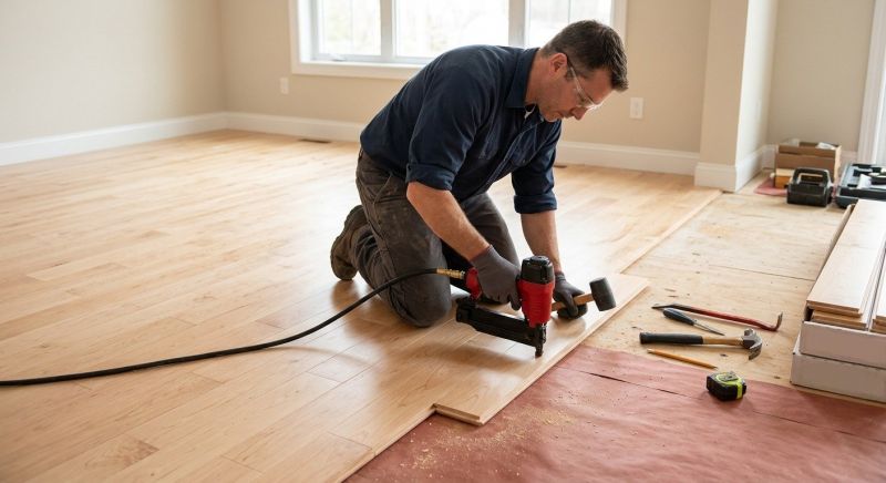 Maple Flooring Installation in South Portland, ME
