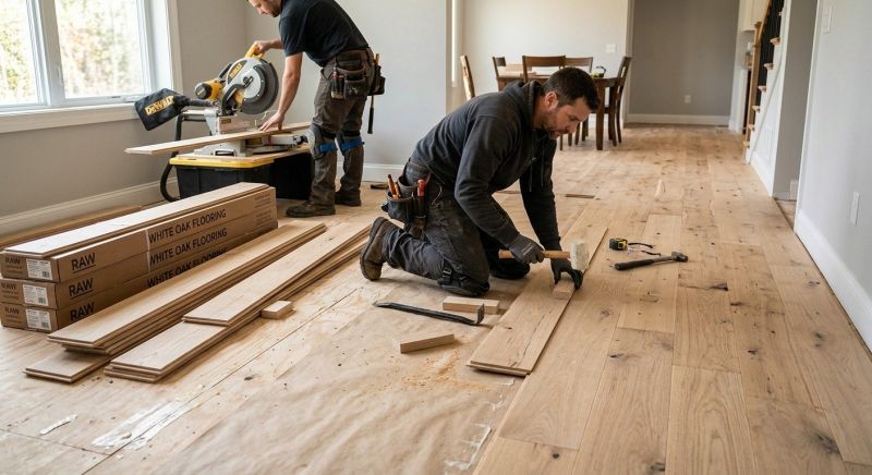 Oak Floor Installation in Portland, ME