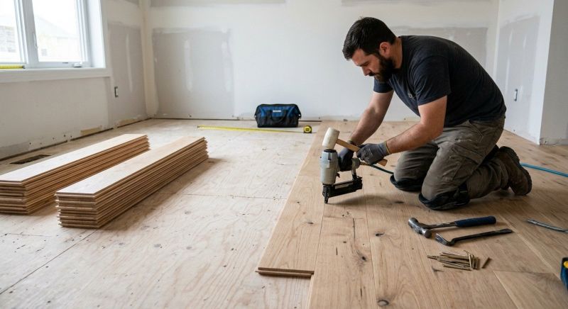Oak Floor Installation in North Yarmouth, ME
