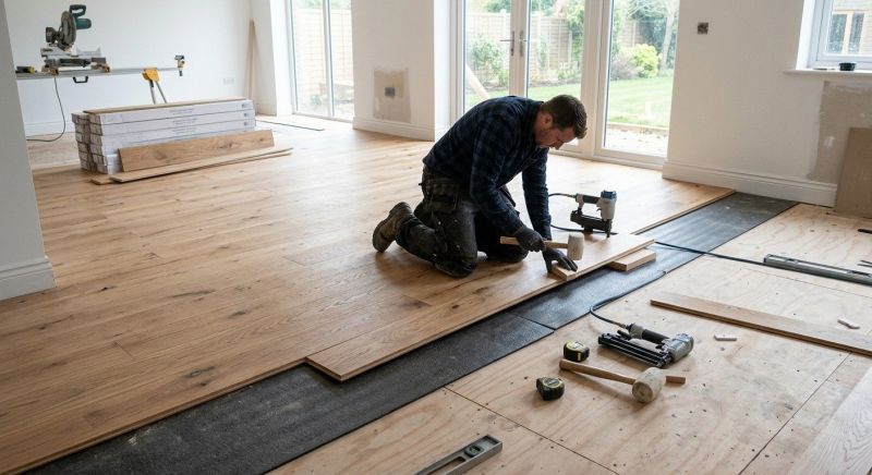 Oak Floor Installation in Yarmouth, ME