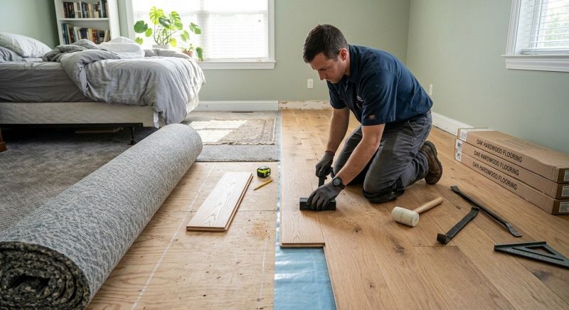 Oak Floor Replacement in Portland, ME