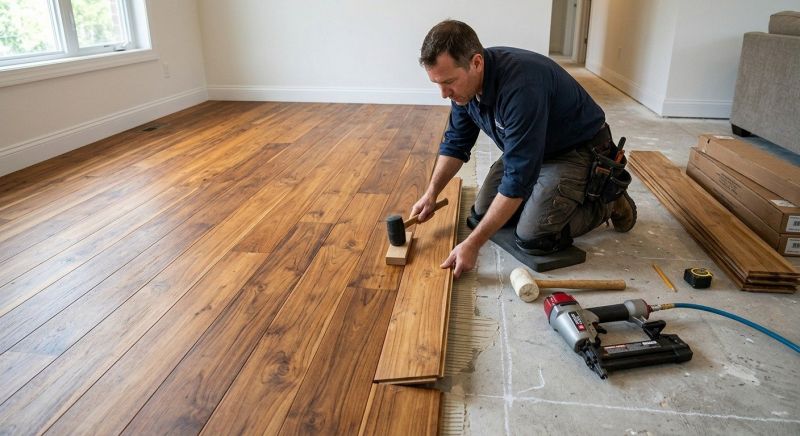 Teak Flooring Installation in Portland, ME