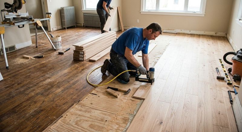 Wood Floor Replacement in Cape Elizabeth, ME