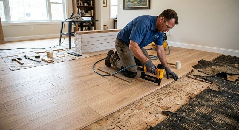Wood Floor Replacement in Limington, ME