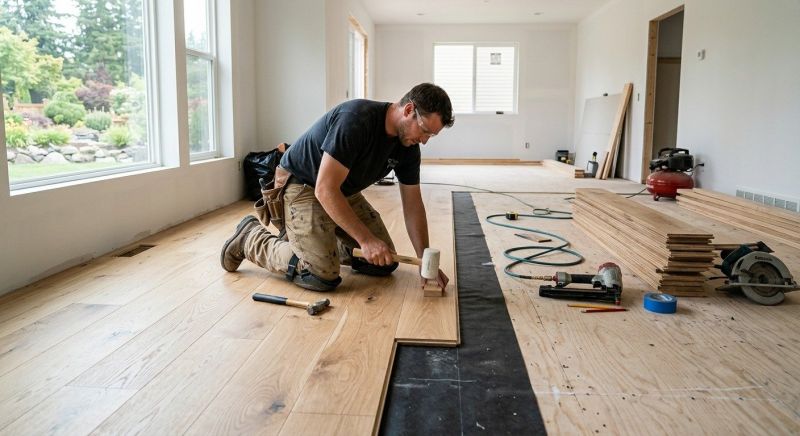 Wood Flooring Installation in Poland, ME